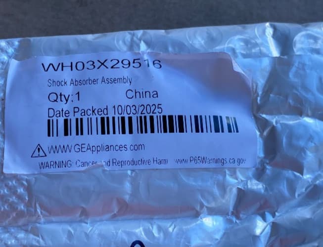 WH03X29516 OEM GE  Washer Shock Absorber New Genuine — thumbnail 3