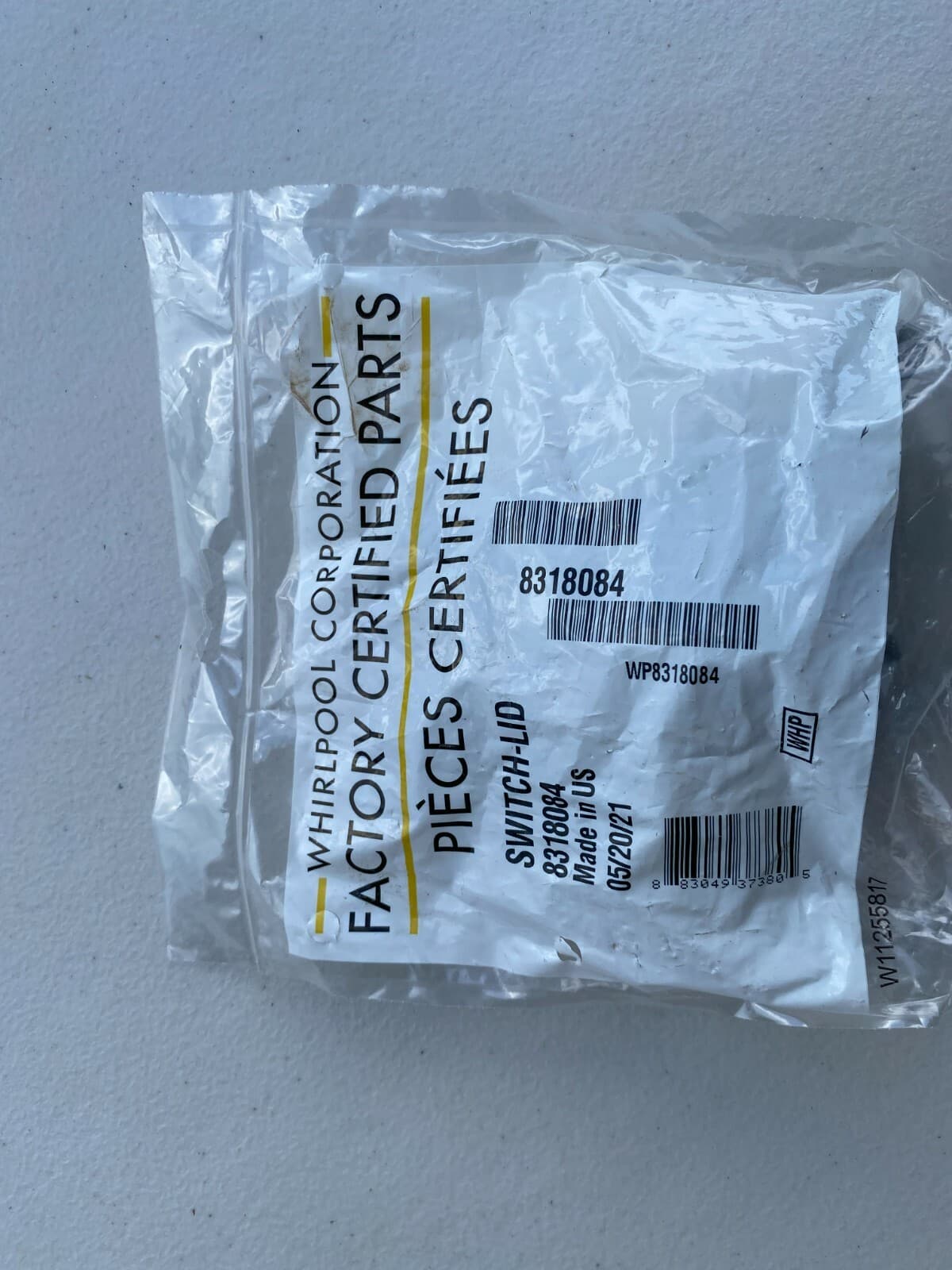 NEW Genuine OEM Whirlpool Washer Lid Switch  WTW5540SQ0	WP8318084 — thumbnail 10