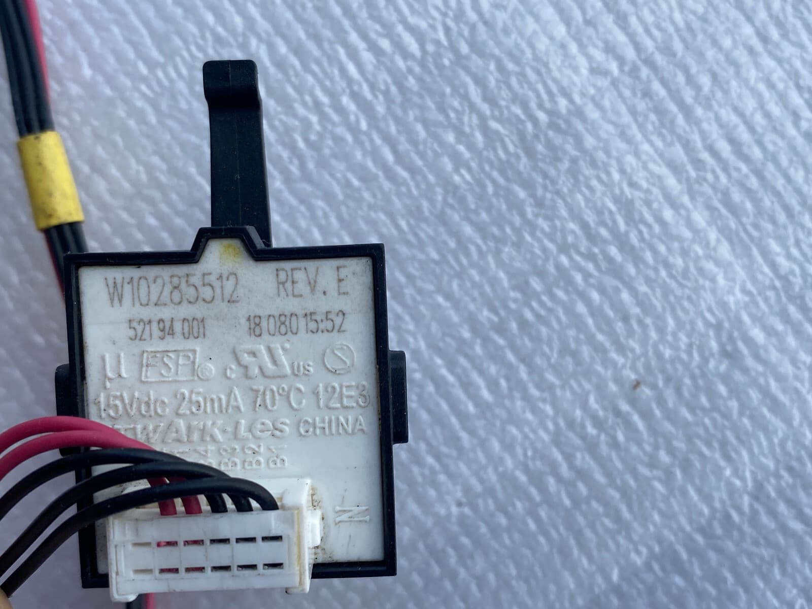 Genuine Whirlpool Washer Water Temperature Switch W10285512 W10285511 — thumbnail 2