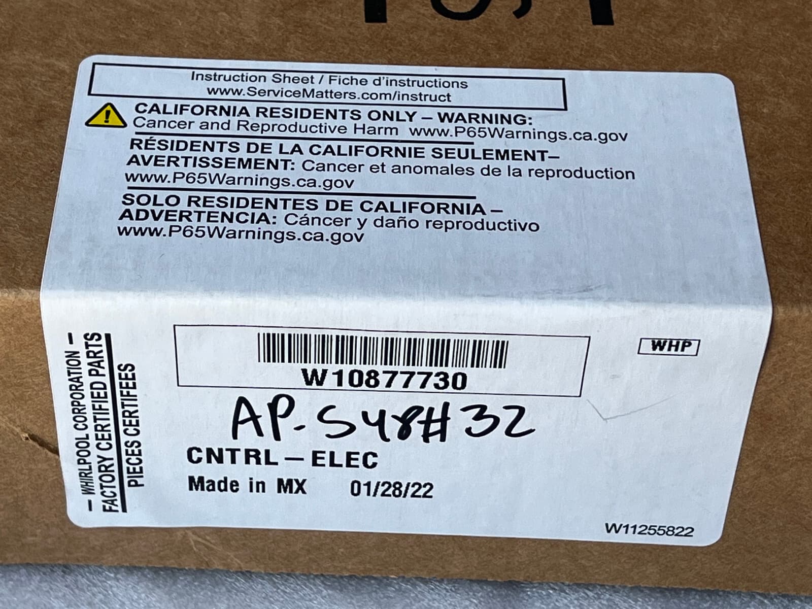 Genuine OEM Whirlpool Range Oven Control Board W10877730 — thumbnail 4