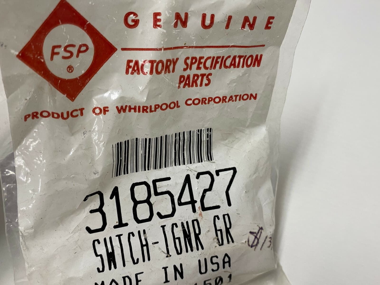 NEW Genuine OEM Whirlpool Cooktop Top Burner Spark Igniter Switch 3185427 — thumbnail 3