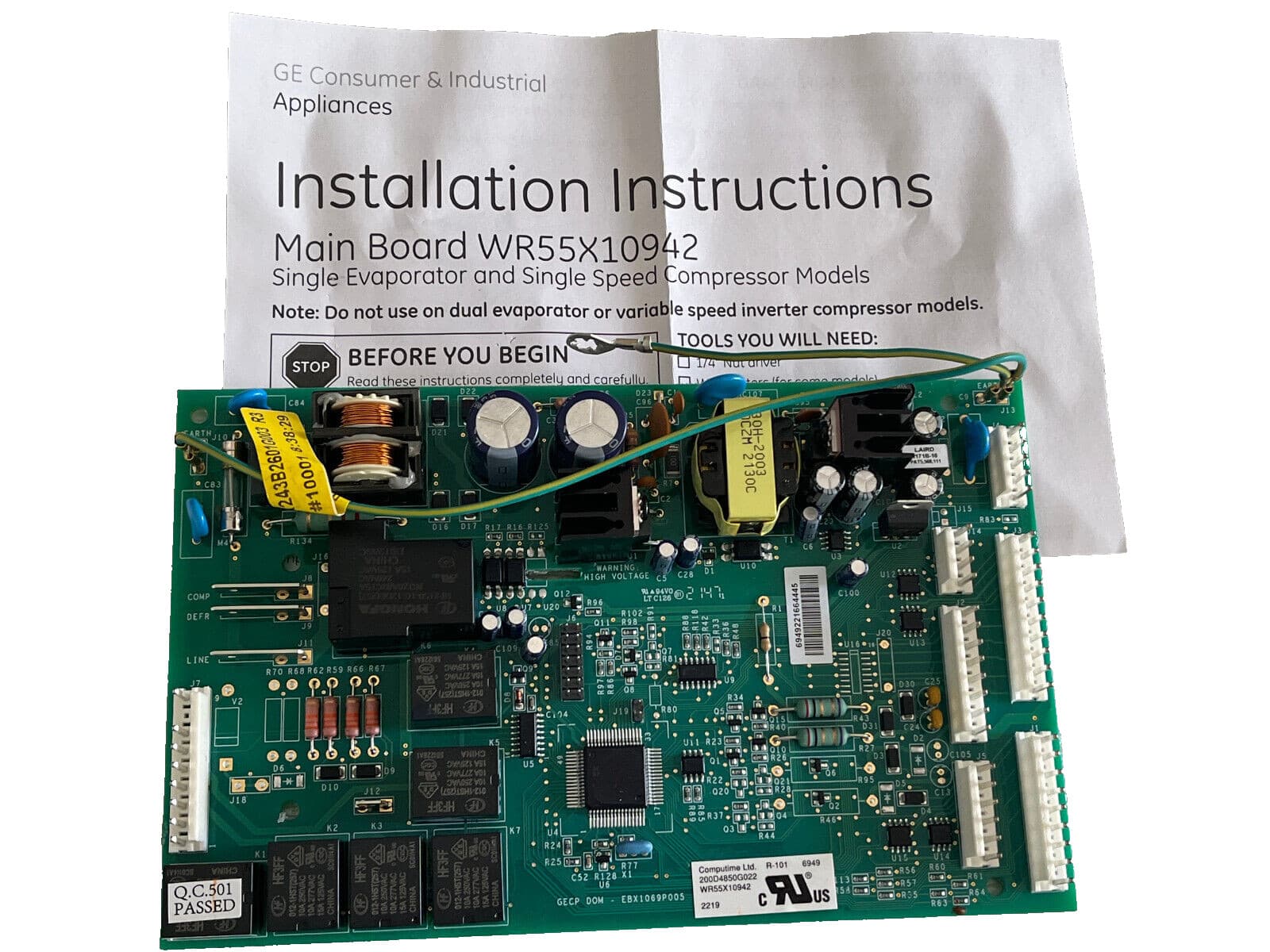 WR55X10942 OEM GE Refrigerator Electronic Control Board New Genuine — thumbnail 8