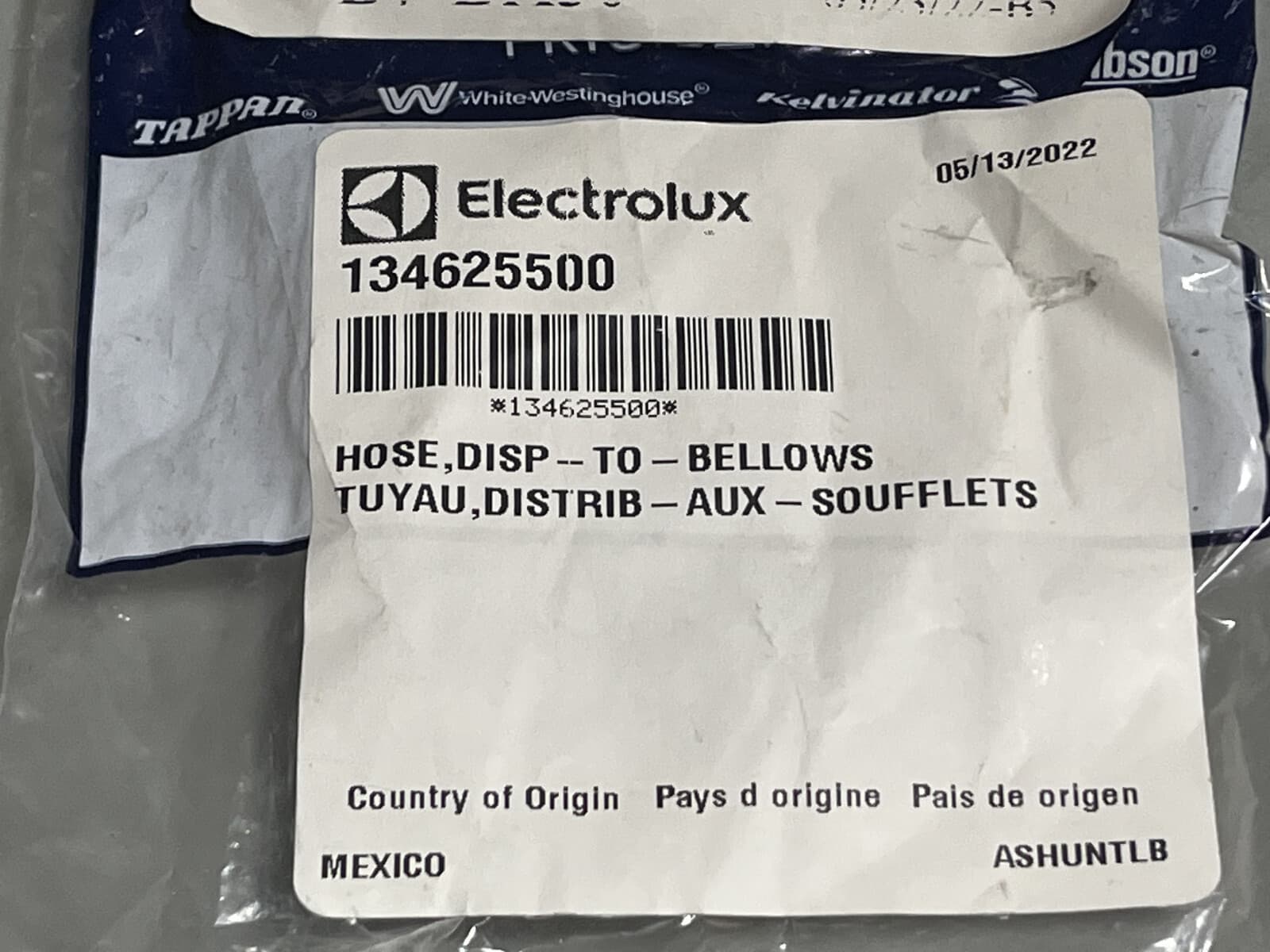 New Genuine OEM Frigidaire Washer Dispenser Hose 134625500 — thumbnail 3