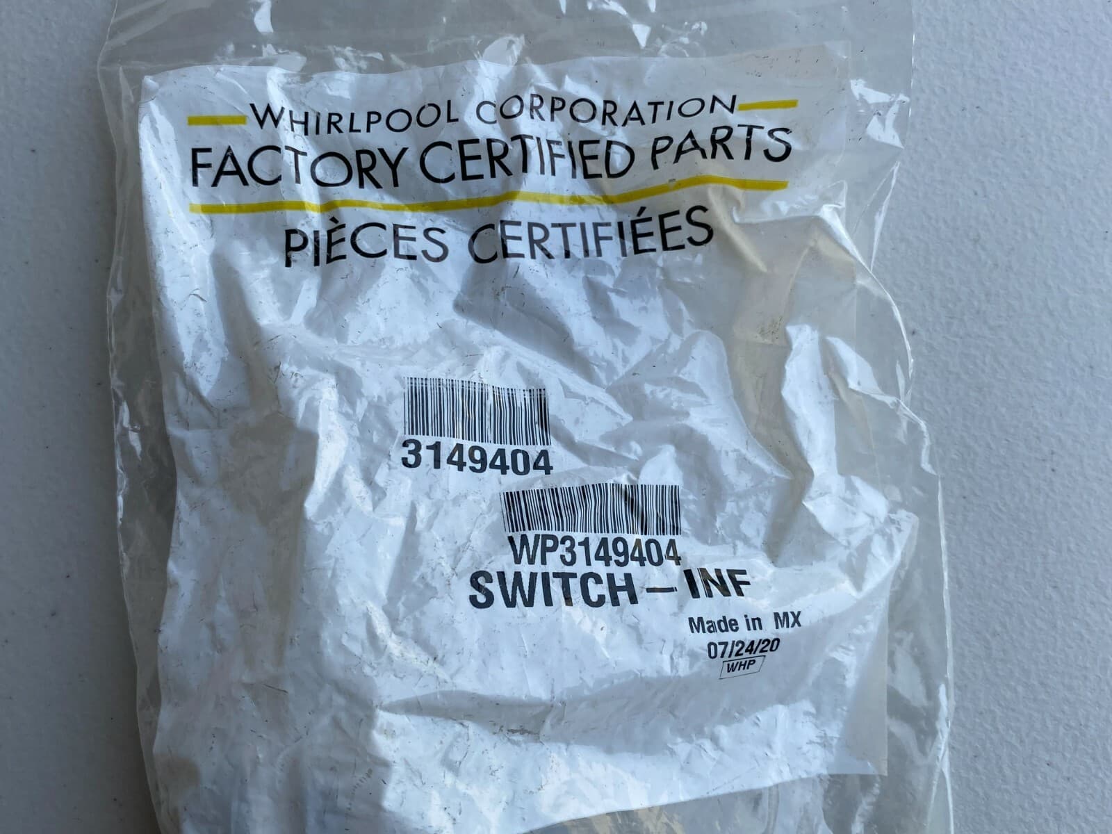 New Genuine Whirlpool Infinite Switch WP3149404 — thumbnail 9