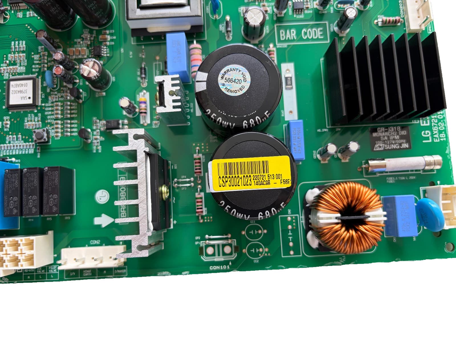 CSP30021023 Refrigerator Service Power Control Board New Genuine — thumbnail 2