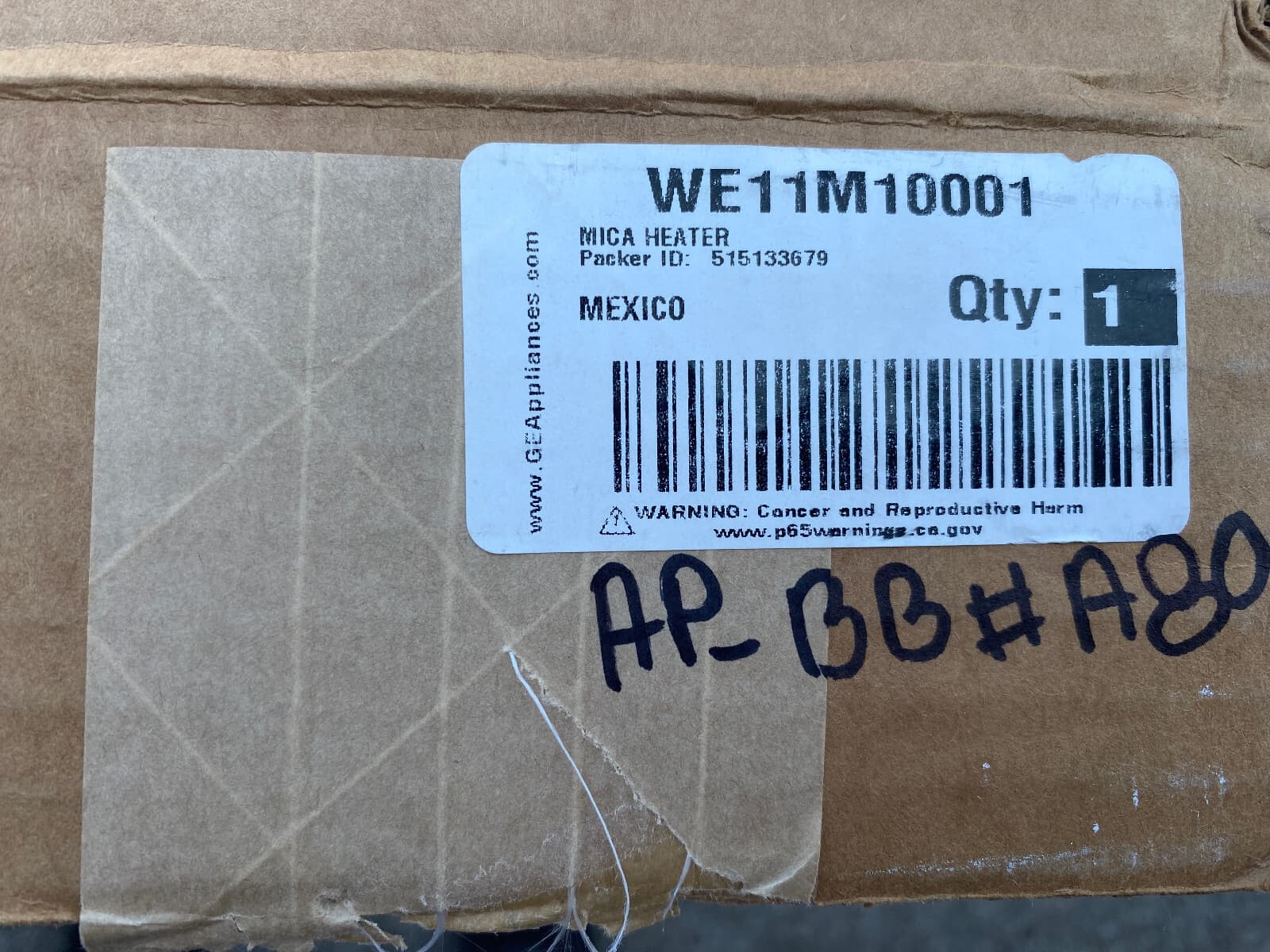 WE11M10001 OEM GE Dryer Heating Element New Genuine — thumbnail 3