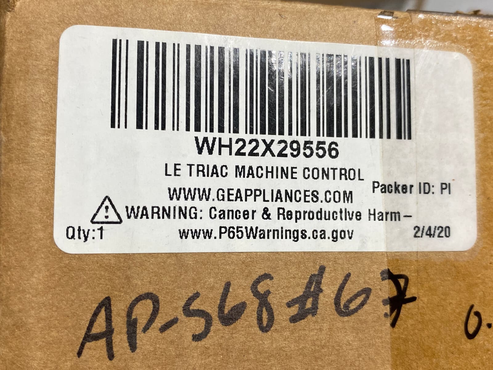 Genuine OEM GE Washer Main Control Board  WH22X29556 — thumbnail 4