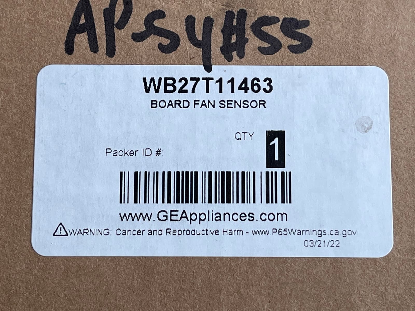New Genuine GE Microwave Board Fan Sensor WB27T11463 — thumbnail 4