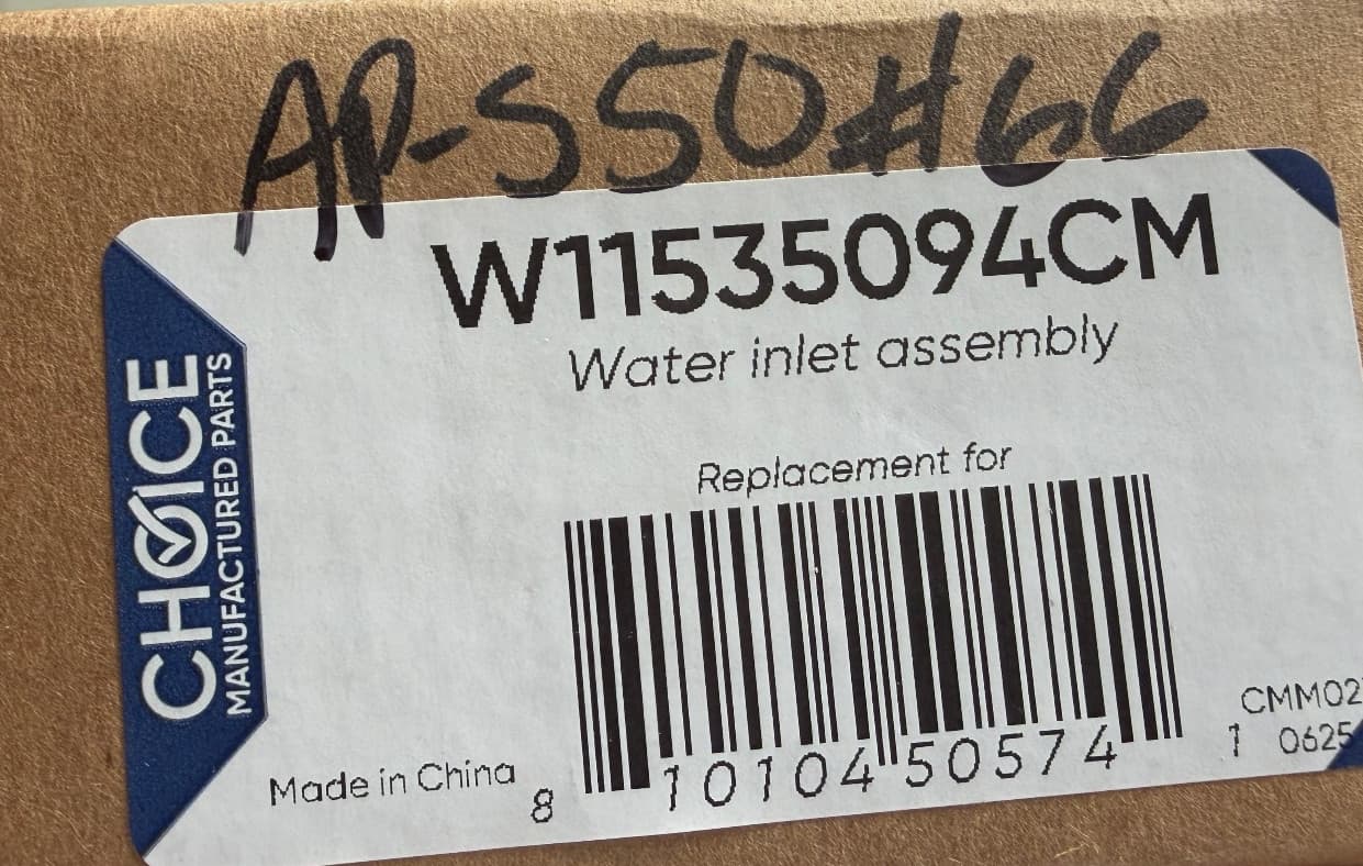 W11535094 For Whirlpool Dishwasher Water Valve Fits New — thumbnail 3