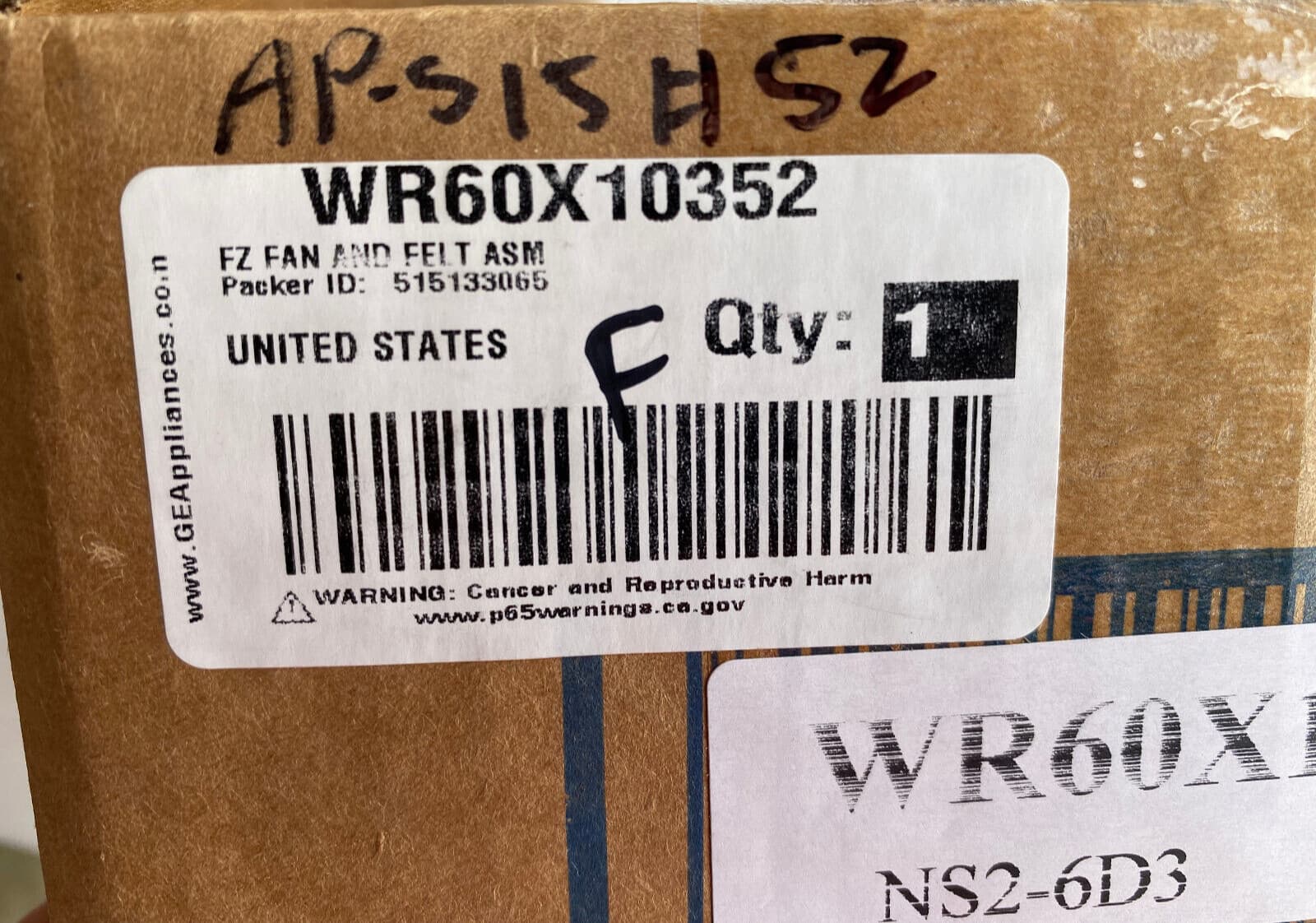 NEW  Genuine GE Refrigerator Evaporator Fan Motor WR60X10352 — thumbnail 4