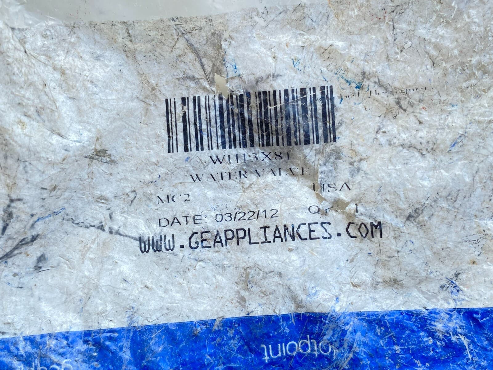 Genuine GE Washer Water Inlet Valve WH13X81 — thumbnail 8