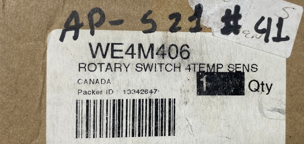 New Genuine  GE Dryer Rotary Switch 4Temp Sens WE4M406 — thumbnail 4