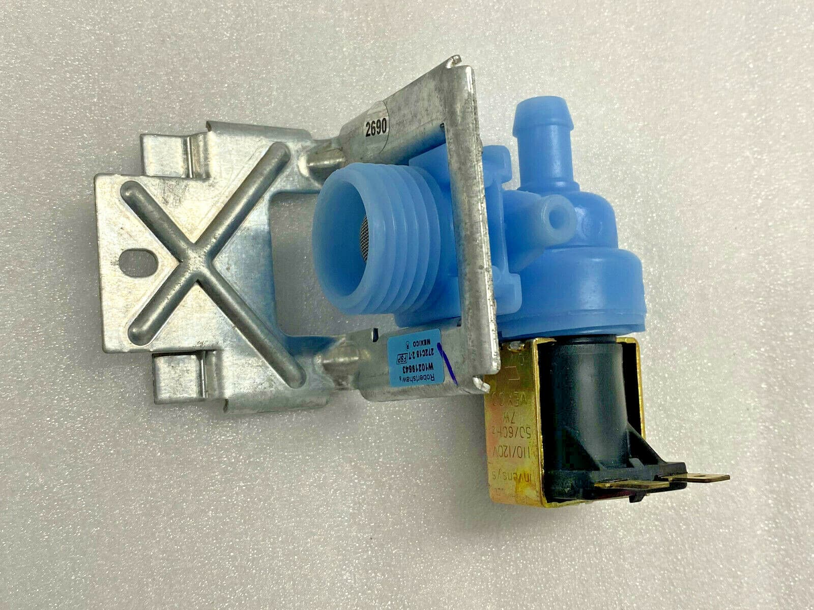 W10219643 OEM Whirlpool Dishwasher Water Inlet Valve New Genuine — thumbnail 3