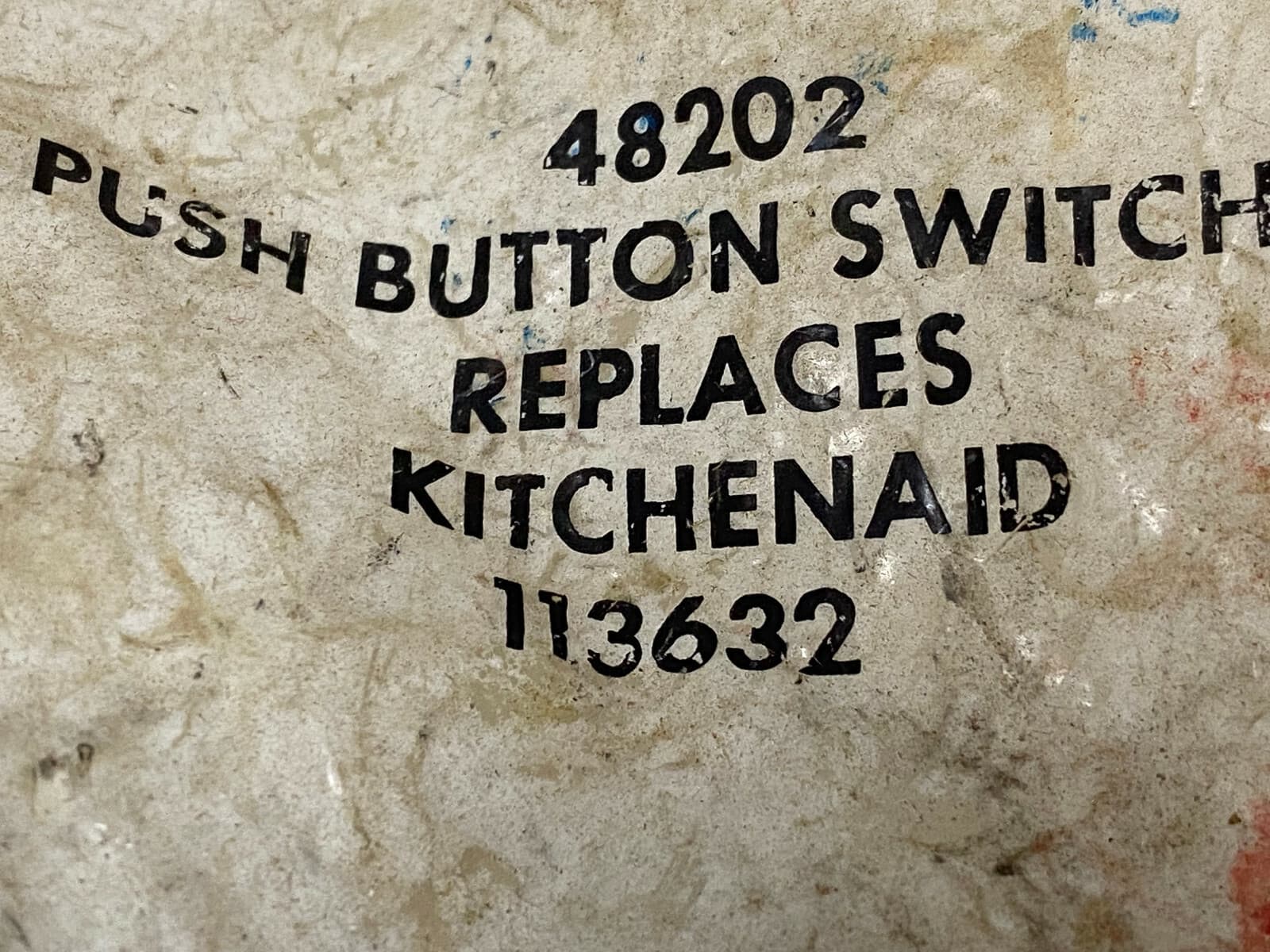 Genuine OEM Kitchenaid Push Button Switch 48202 — thumbnail 2