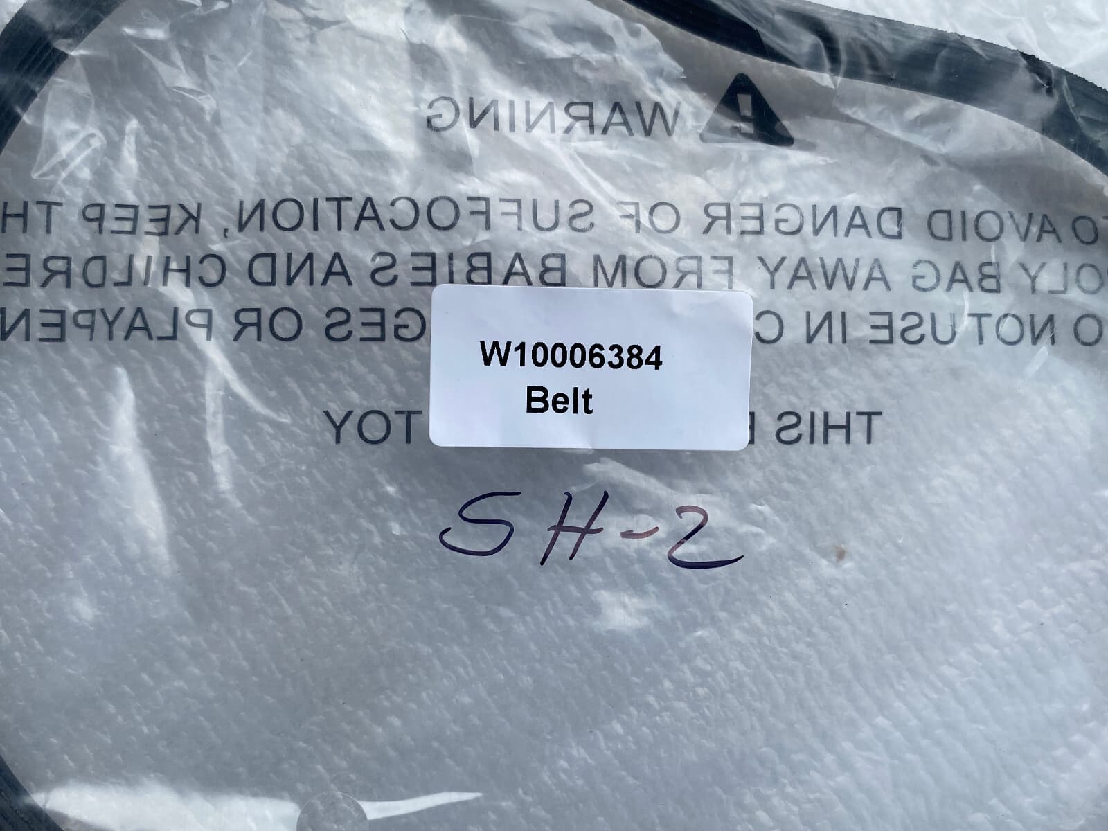 New Whirlpool  Drive Belt W10006384 — thumbnail 2