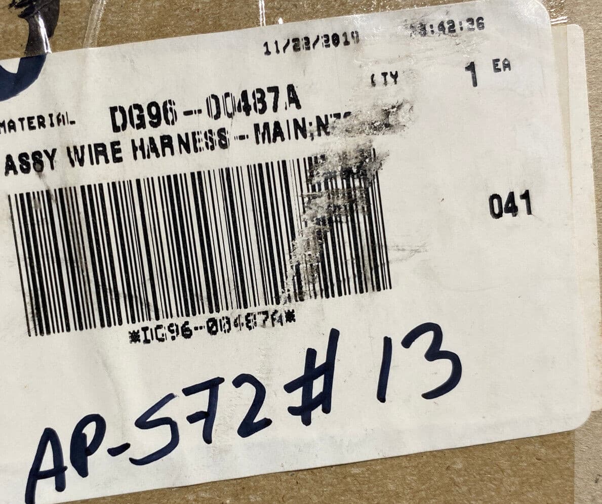 New Genuine OEM Samsung Range Main Top Wire Harness DG96-00487A — thumbnail 3