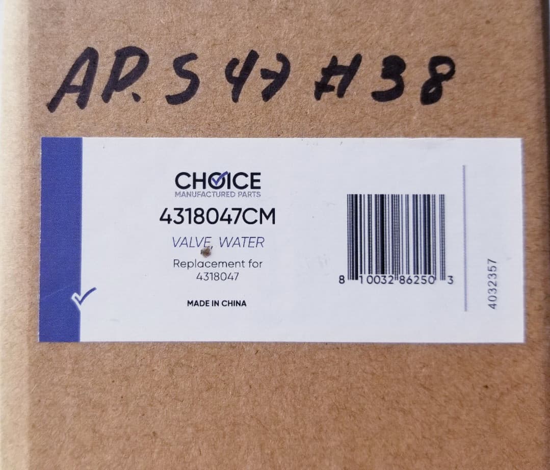 New For Whirlpool  Water Valve Single 4318047 — thumbnail 11