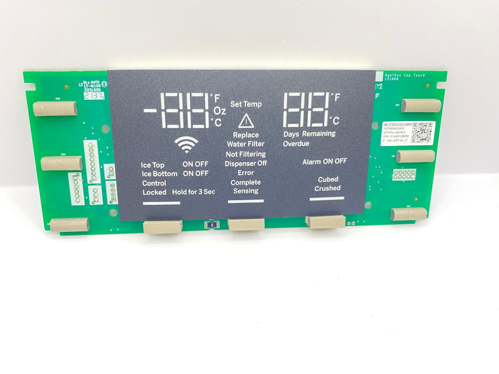 WR55X30487 OEM GE Refrigerator Dispenser Display Control Board  New Genuine — thumbnail 5