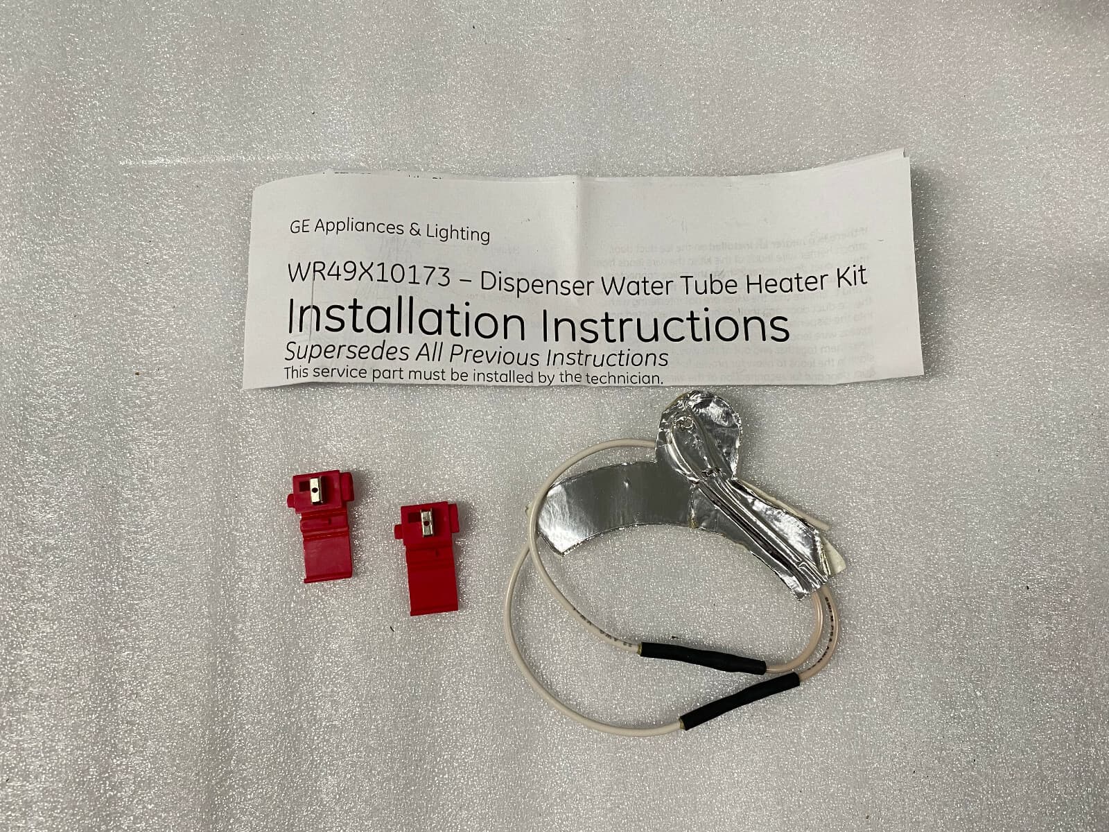 New Genuine OEM GE Dispenser Water Tube Heater WR49X10173 — thumbnail 5