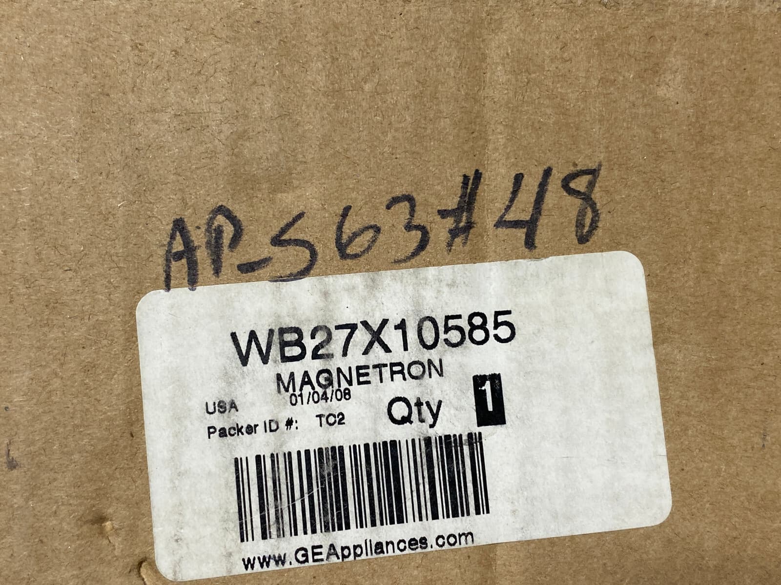 New Genuine OEM GE Microwave Magnetron WB27X10585 — thumbnail 4