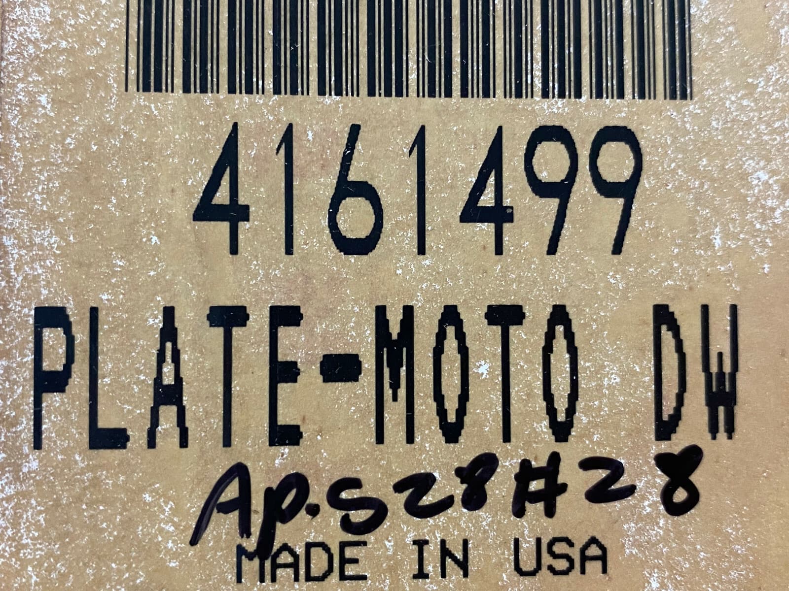 4161499 OEM Whirlpool Plate Moto DW New Genuine — thumbnail 5