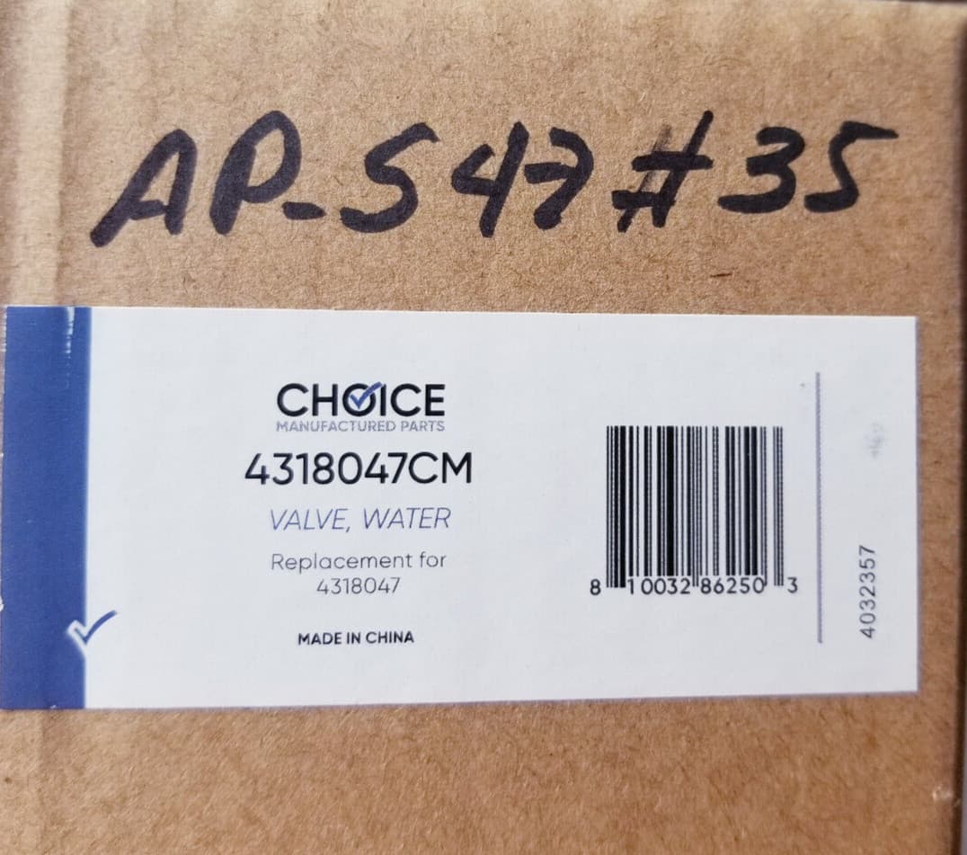 New For Whirlpool  Water Valve Single 4318047 — thumbnail 8