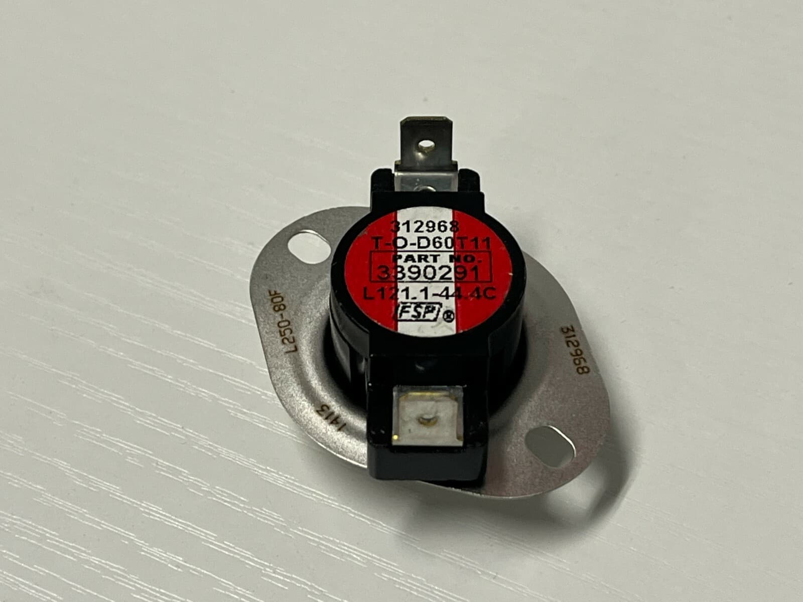 Genuine OEM Whirlpool Dryer High-Limit Thermostat 3390291 — thumbnail 6