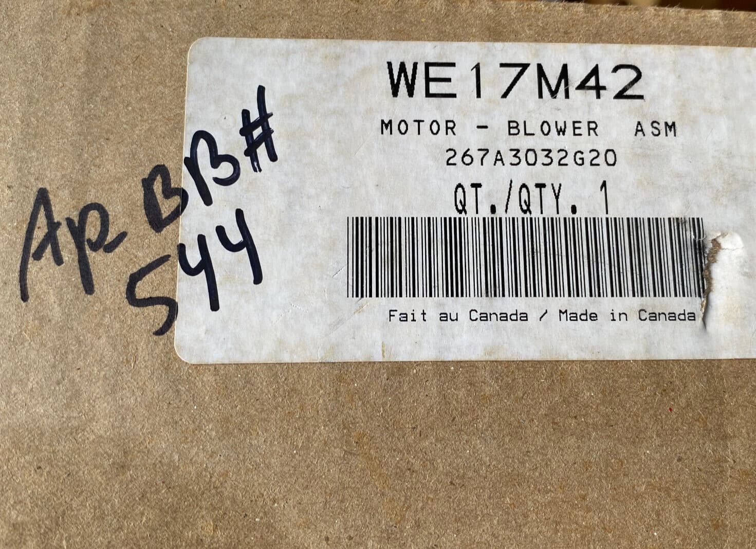 New Genuine OEM GE Dryer Motor & Blower Asm  WE17M42 — thumbnail 4