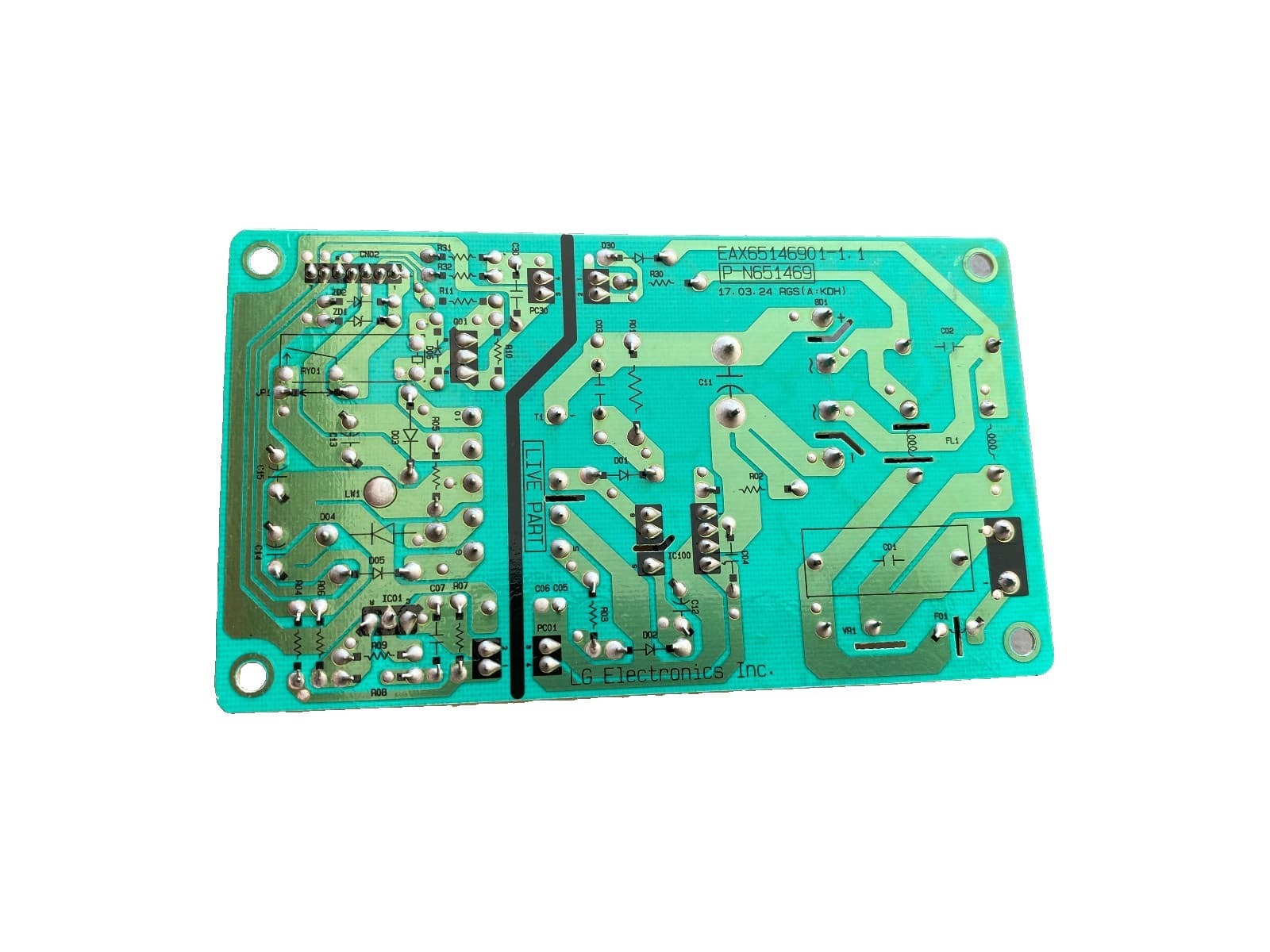 EBR80595701  OEM LG  Range Power Control Board New Genuine — thumbnail 3
