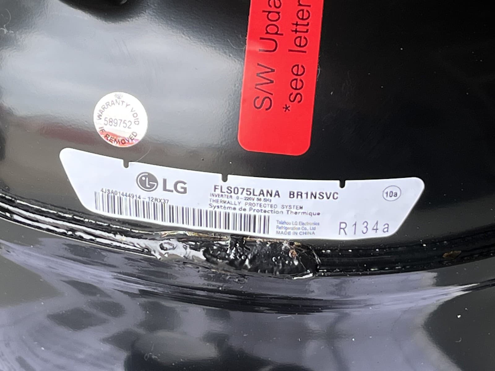 New Genuine OEM LG Kenmore Refrigerator Compressor FLS075LANA TCA38151706 — thumbnail 17