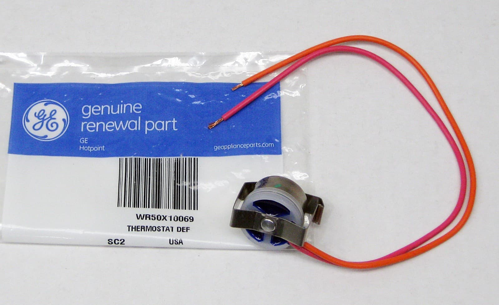 WR50X10069 OEM GE Refrigerator Defrost Thermostat  New Genuine