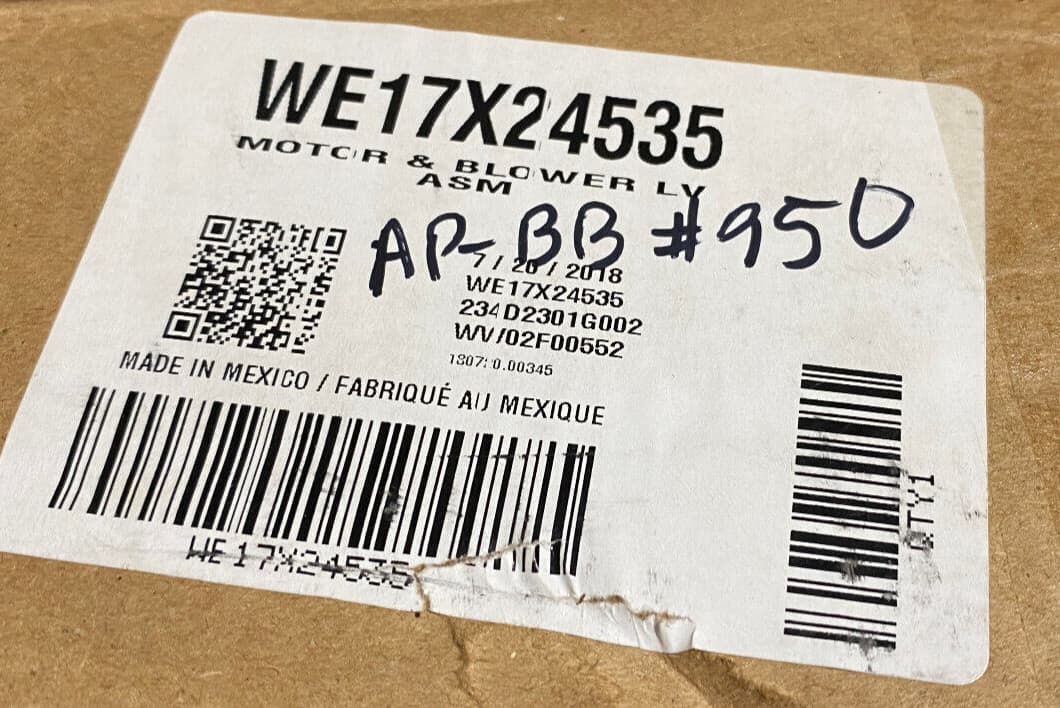 Genuine OEM GE Dryer Motor and Blower Assembly WE17X24535 — thumbnail 6