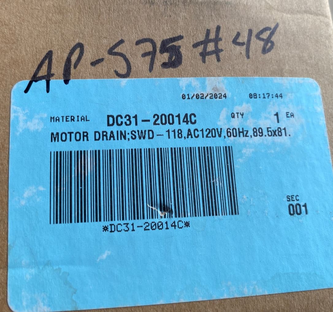 New Genuine OEM Samsung Washer Clutch WA400PJHDWR/AA-01  DC31-20014C — thumbnail 3
