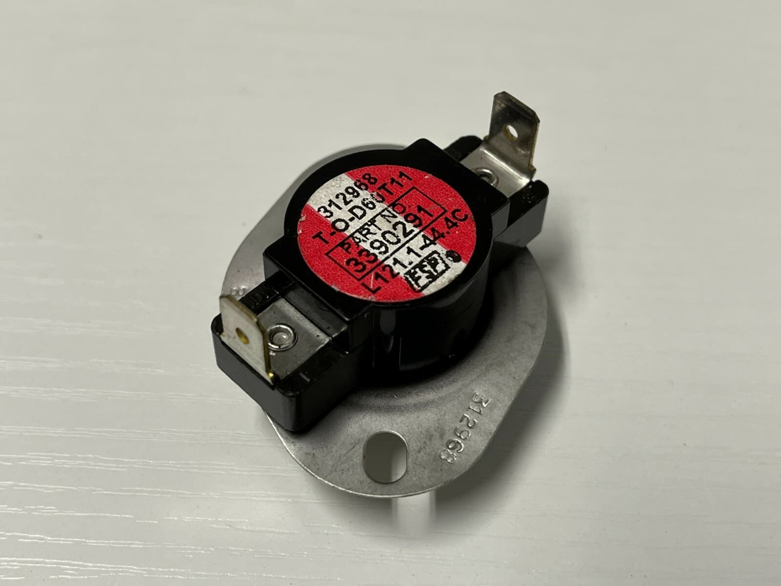 Genuine OEM Whirlpool Dryer High-Limit Thermostat 3390291 — thumbnail 5