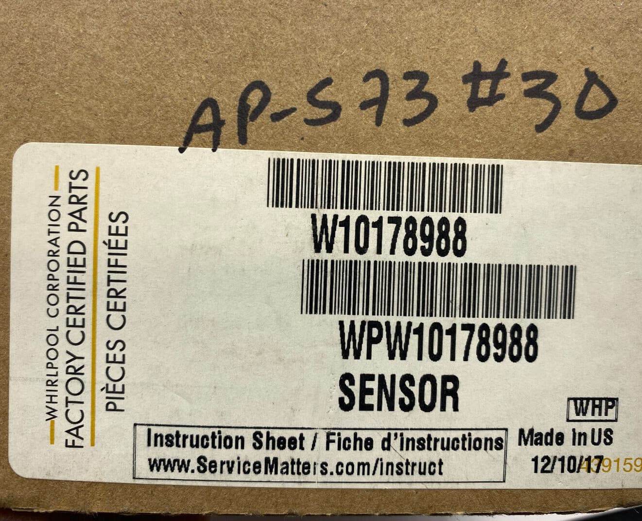 New Genuine Whirlpool Washer Motor Rotor Position Sensor W10178988 WPW10178988 — thumbnail 8