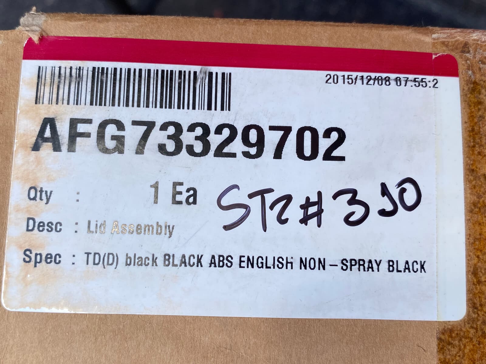 AFG73329702 OEM LG Dryer Lid Assembly New Genuine — thumbnail 4