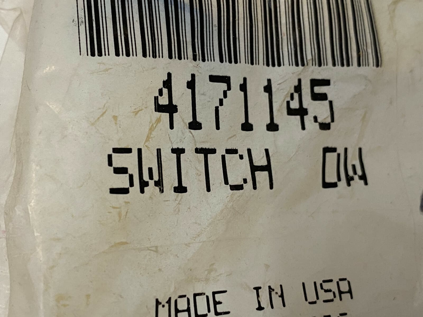 Genuine OEM Whirlpool Switch 4171145 — thumbnail 6