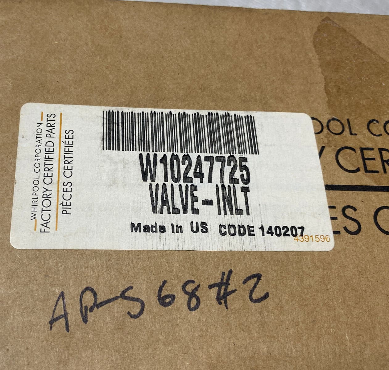 Genuine OEM Whirlpool Refrigerator Water Inlet Valve W10247725 — thumbnail 3