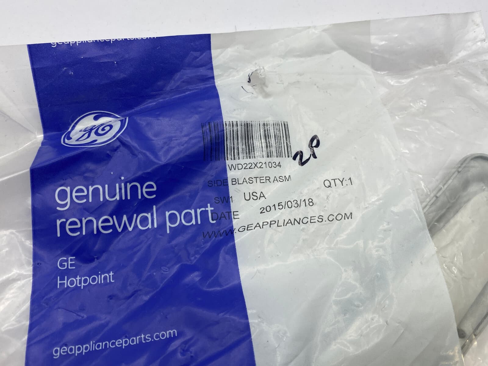 WD22X21034 OEM GE Dishwasher Spray Jet Assembly New Genuine — thumbnail 3