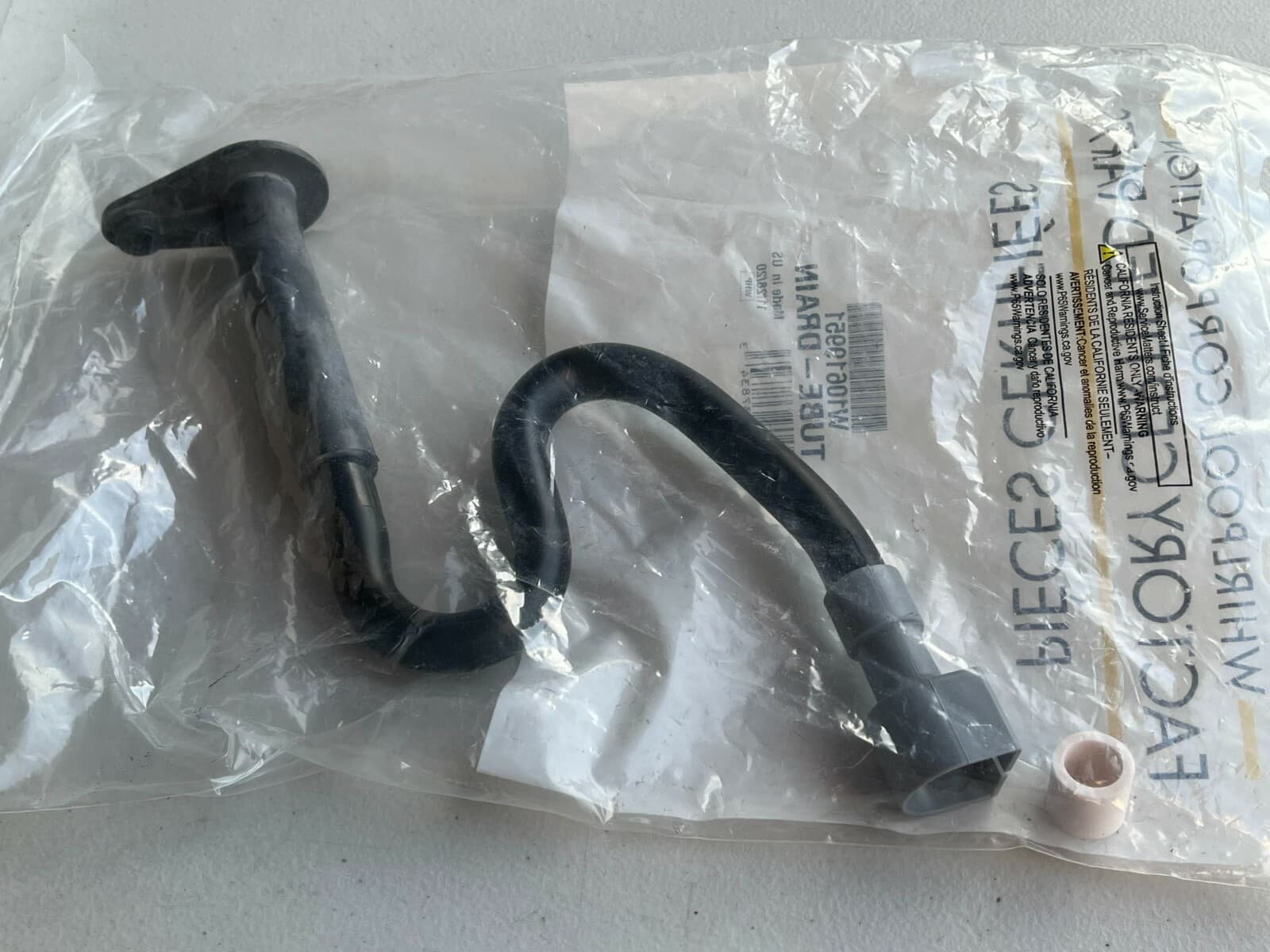 NEW Genuine Whirlpool Refrigerator Drain Tube KBFS25EVMS W10619951 — thumbnail 6