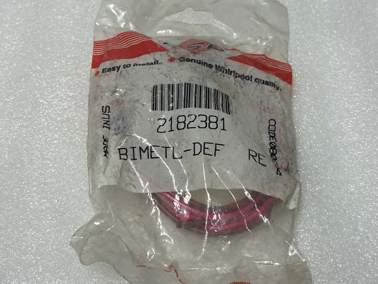 New Genuine OEM Whirlpool Refrigerator Thermostat, Defrost  2182381 — thumbnail 2