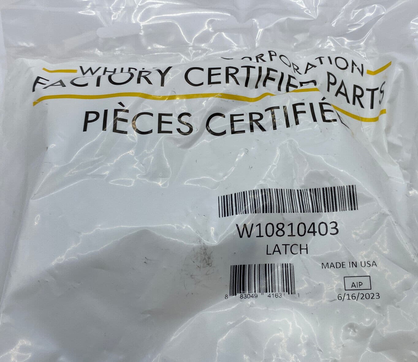 New Genuine OEM Whirlpool Washer Lid Lock Assembly W10810403 — thumbnail 3