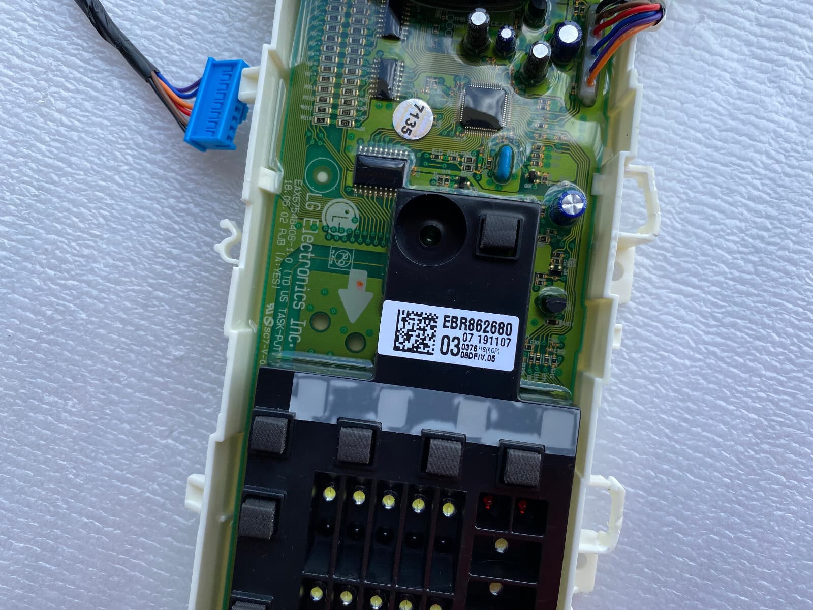 Genuine LG Dryer User Interface Control Board EBR86268003 — thumbnail 3