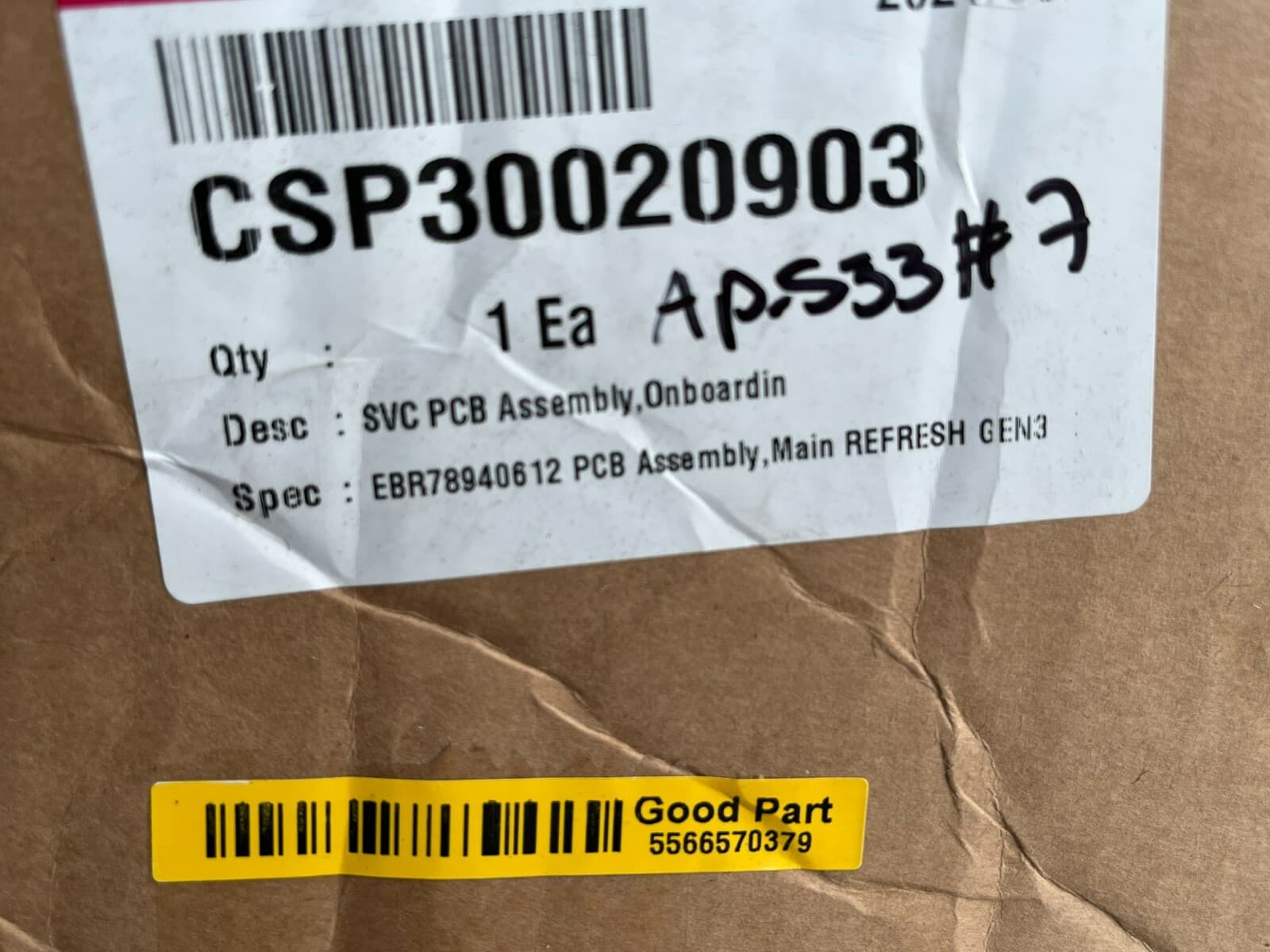 CSP30020903  OEM LG Refrigerator Control Board Assembly  New Genuine — thumbnail 4