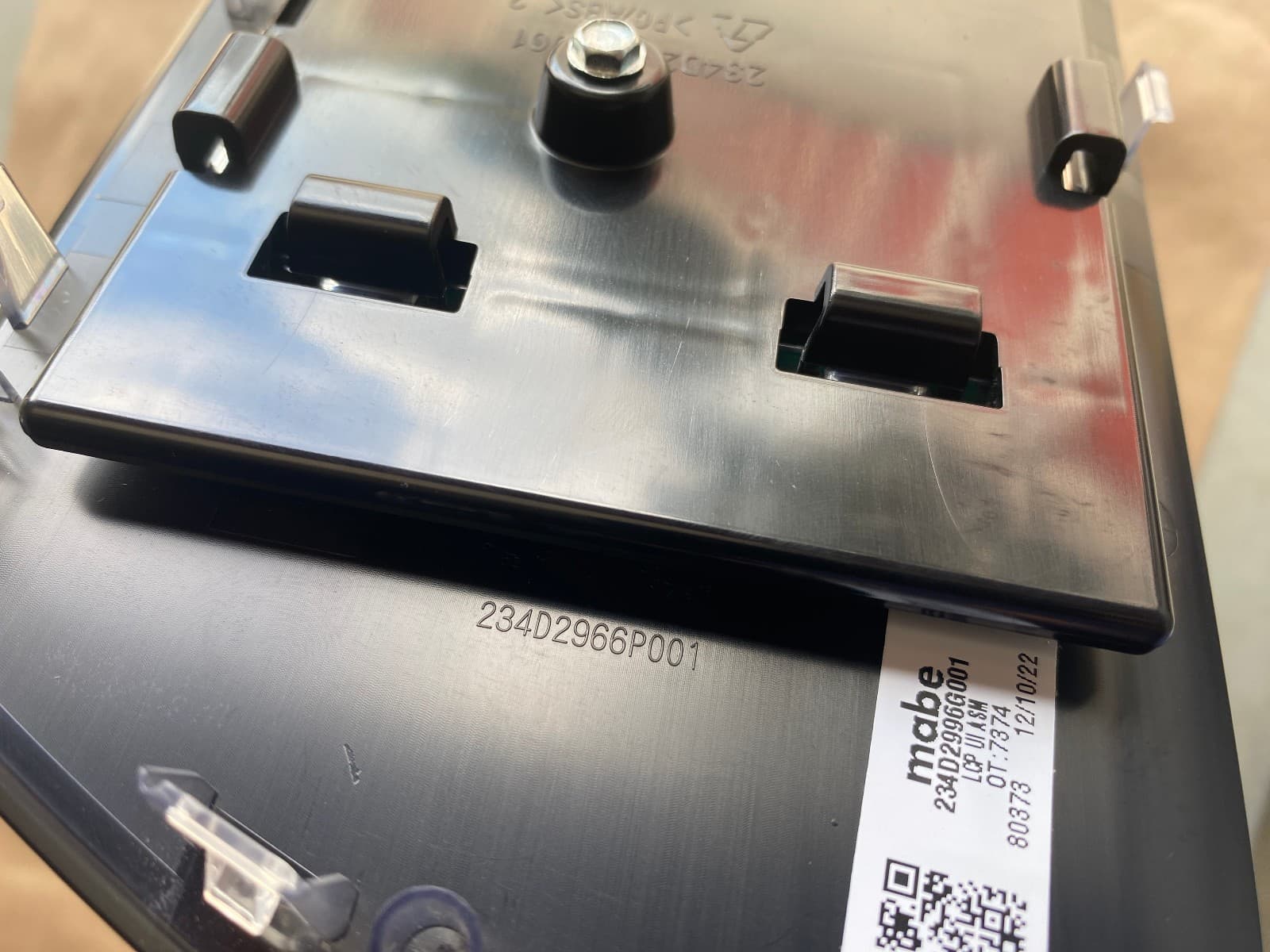 Genuine OEM GE Dryer Control Panel 234D2996G001 — thumbnail 3