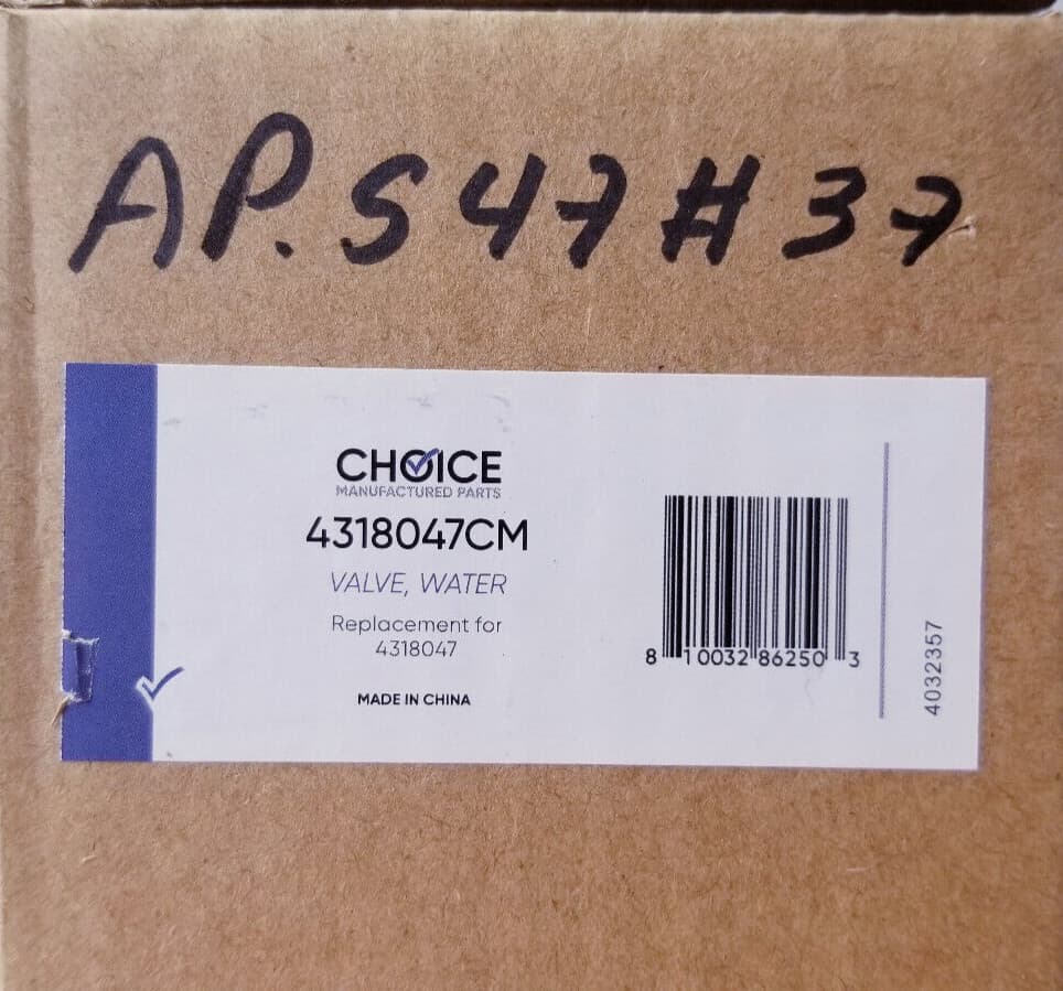New For Whirlpool  Water Valve Single 4318047 — thumbnail 10