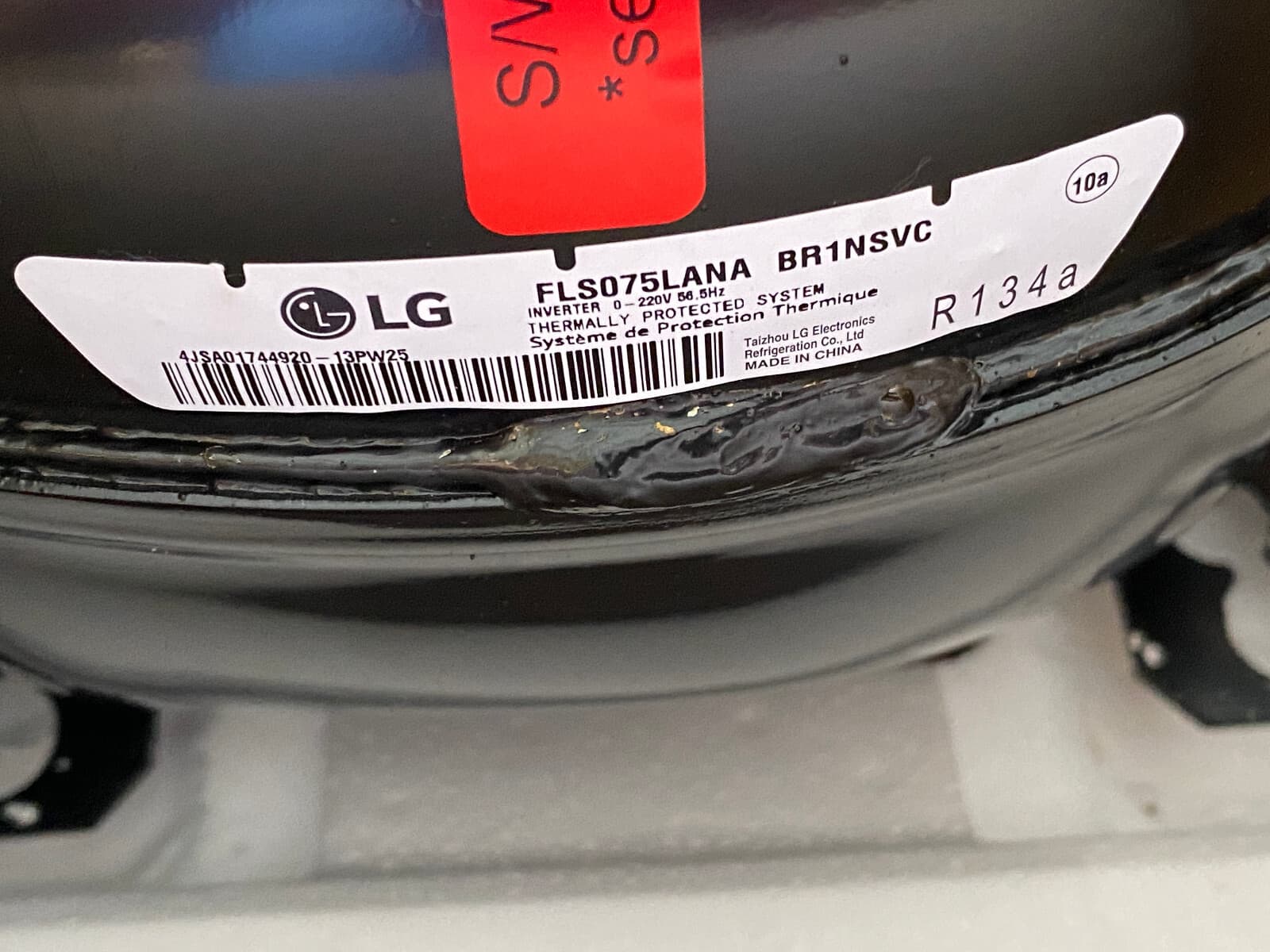 New Genuine OEM LG Kenmore Refrigerator Compressor FLS075LANA TCA38151706 — thumbnail 10