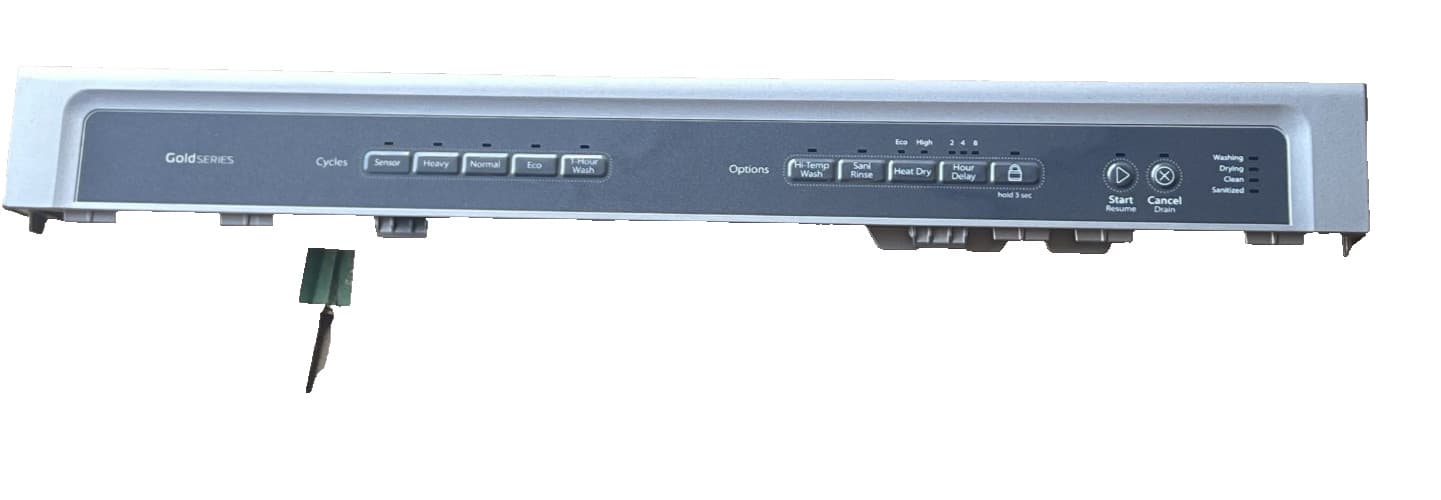 Genuine OEM Whirlpool Dishwasher Control Panel Only W10321844