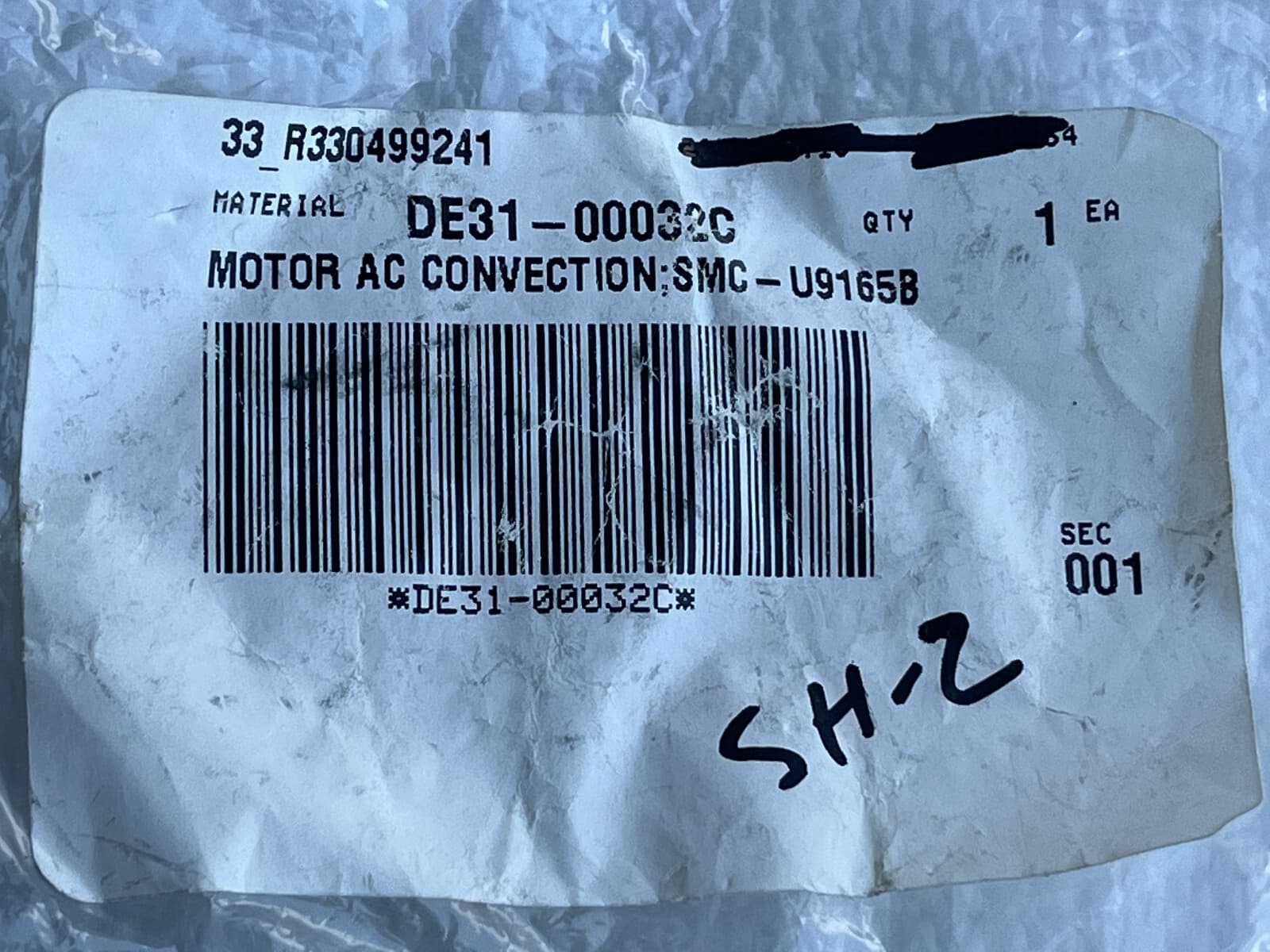 New Genuine Samsung Oven Fan Motor Ac Convection DE31-00032C — thumbnail 3