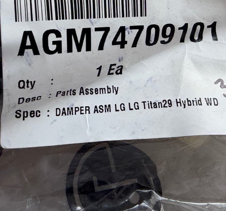 AGM74709101 OEM LG Washer Shock Absorber Kit New Genuine — thumbnail 2